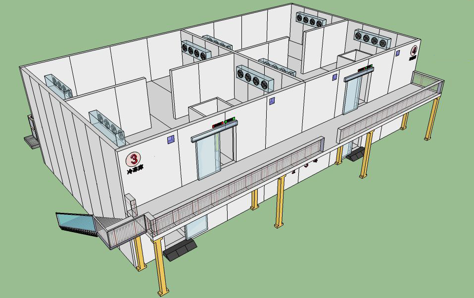 冷庫分間三維圖