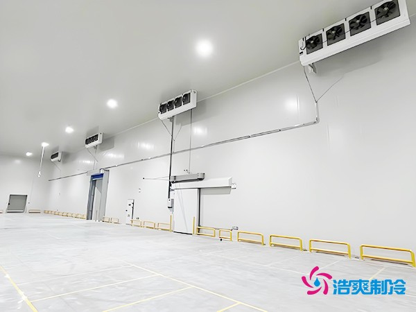 二氧化碳物流冷庫建造施工完成風(fēng)機(jī)內(nèi)景